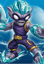 This Freeze Blade figure from Skylanders Swap Force is swapable. Skylanders Swap Force Freeze Blade Figure