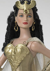 16 Inch Wonder Woman figure clad in her native Amazonian Warrior outfit from Tonner. Tonner 16 Inch Wonder Woman Amazonian Warrior Action Figure