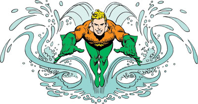 Tonner 17 Inch Aquaman Figure Artwork