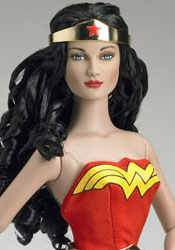 16 Inch Wonder Woman figure from Tonner in her traditional super-hero outfit. Tonner 16 Inch Wonder Woman Dressed Action Figure