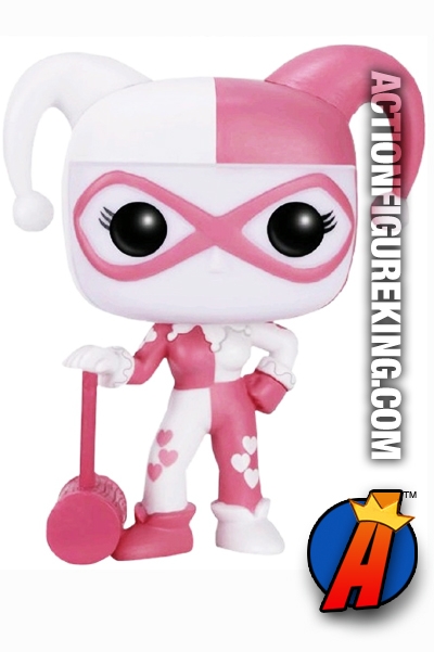 harley quinn pink and white funko pop