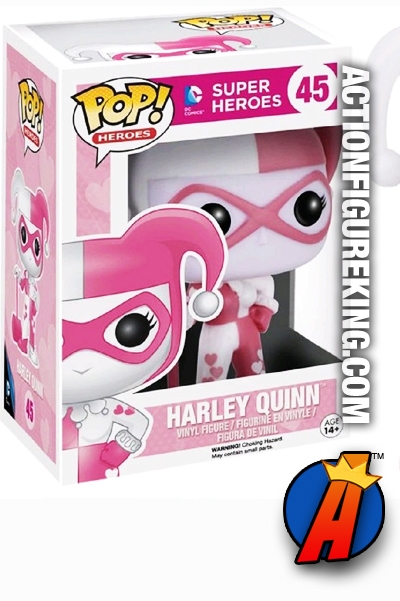 harley quinn pink and white funko pop