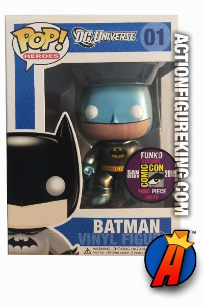 SDCC 2010 Metallic Blue Retro BATMAN Funko Pop Heroes Figure 1