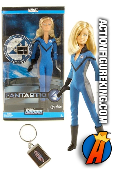 Mattel Marvel Barbie as Sue Storm Invisible Woman Fantastic Four Collectible 