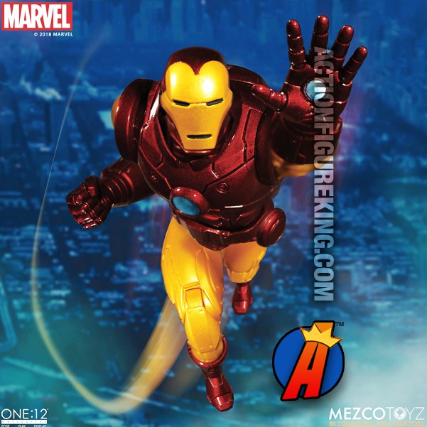Mezco One:12 Collective Marvel Comics IRON MAN Action Figure