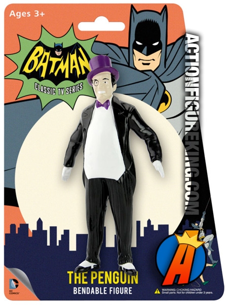 BATMAN Classic TV Series PENGUIN Bendable Figure