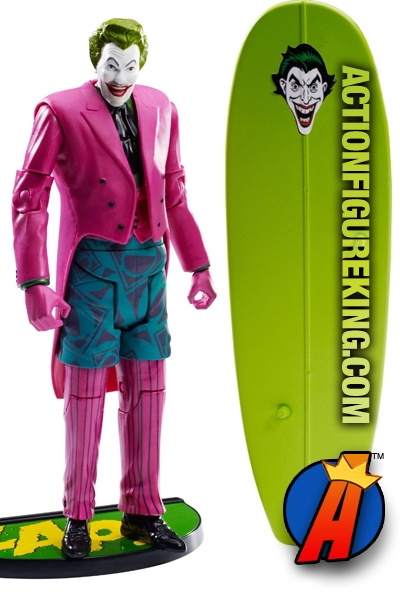 MATTEL 6-Inch Scale BATMAN Classic TV Series Surfs Up Joker Figure