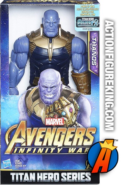 Marvel Titan Hero Series 12 Inch Infinity War Power Fx Thanos Figure From Hasbro - thanos sur brawl star