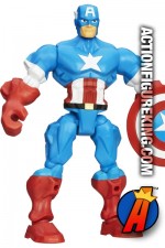 From the pages of the Avengers comes this fully articulated 6-Inch Marvel Super Hero Mashers Captain America action figure.