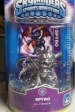 Skylanders Giants Series Variant Chrome Spyro figure from Activision.