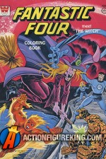 The Fantastic Four Meet The Witch 1977 coloring book from Whitman.