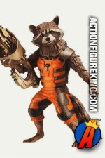 Fully articulated 6-inch scale Rocket Racoon Marvel Legends action figure from Hasbro.