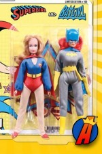 Retro style Supergirl and Batgirl two-pack.