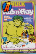 Hulk Rub And Play Set from Colorforms circa 1979.