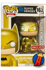 DC Comics Funko POP! Heroes Golden Midas Batman figure.