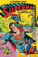 Superman World Without Water coloring and activity book from Whitman.