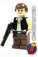 LEGO STAR WARS HAN SOLO minifigure with brown pants.