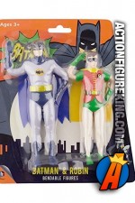 NJ Croce Batman and Robin Classic TV Series Bendable Figures.