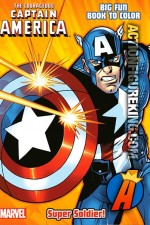 The Courageous Captain America Super Soldier coloring book.