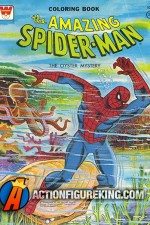 Spider-Man 1976 The Oyster Mystery Coloring Book from Whitman.