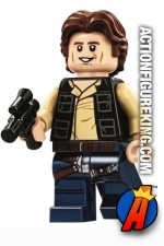 LEGO STAR WARS Death Star HAN SOLO Minifigure with wavy hair.