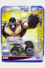 Batman villain Bane as a die-cast vehicle from Hot Wheels circa 2012.