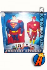 Justice League Animated series Superman and Flash roto figures from Mattel.