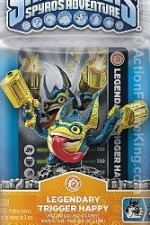 Skylanders Spyro&#039;s Adventure Legendary Trigger Happy figure from Activision.