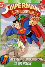 1997 Superman to the Rescue activity book from Landoll&#039;s.