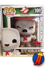 Funko Pop! Movie Stay Puft Marshmellow Man Hot Topic Battle Damaged exclusive variant.