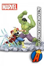 MARVEL AVENGERS HULK VERSUS THOR LIGHT-UP SCULPTURE from THE HAMILTON COLLECTION