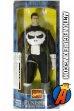 Rare 12-inch Punisher action figure with authentic fabric outfit from Toybiz.