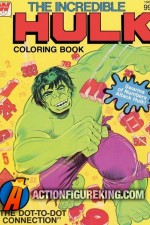 1979 Hulk The Dot-to-Dot Connection coloring book.