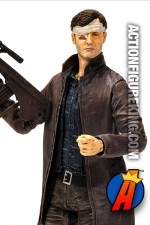 A detaield view of this Series 6 Walking Dead Governor action figure from McFarlane Toys.