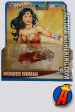 Wonder Woman die-cast car from Hot Wheels circa 2012.