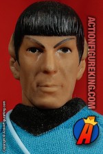 8 inch Mego Star Trek Mr. Spock action figure with authentic fabric outfit.