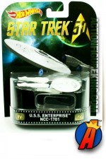 HOT WHEELS 2016 STAR TREK 50th Anniversary U.S.S. Enterprise die-cast vehicle.