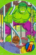 Whitman Hulk Caged 1982 round jigsaw puzzle.