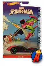 Spider-Man Icandy die-cast vehicle featuring the Green Goblin from Hot Wheels.