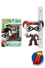 Funko Pop Heroes Exclusive Metallic Harley Quinn figure.