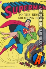 Superman to the Rescue 1964 coloring book from Whitman.