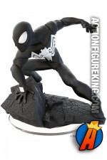 Disney Infinity 3.0 black-suited Spider-Man figure and gamepiece.