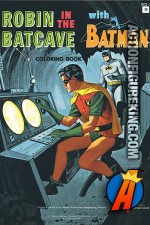 Robin in the Batcave with Batman coloring book from Watkins Strahmore Co.