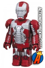 Miniature Medicom Kubrick articulated Iron Man 2 Silver Centurion action figure.