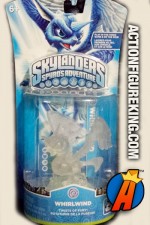 A packaged sample of this Skylanders Giants Crystal Clear Whirlwind figure.