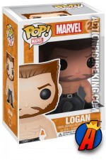 A packaged sample of this Funko Pop! Marvel Logan Wolverine vinyl figure.