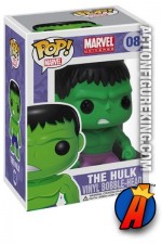 A packaged sample of this Funko Pop! Marvel Hulk vinyl figure number 8.