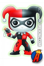 Funko 6-inch Pop Heroes Glow-in-the-Dark Harley Quinn figure.