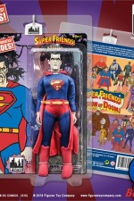 Mego-style eight-inch Super Friends Bizarro action figure.