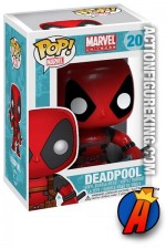 A packaged sample of this Funko Pop! Marvel Deadpool vinyl figure.